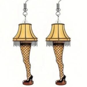 Its A Chhristmas Story Lamp Set Of Earings